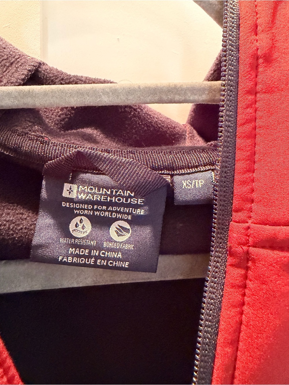 Red Softshell Jacket with Hood - Picture 3 of 7